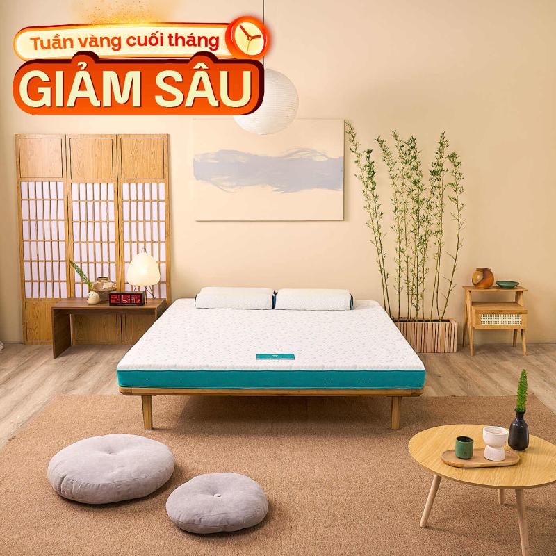 Nệm Nhật Bản Aeroflow Standard nâng đỡ cơ thể dày 12cm