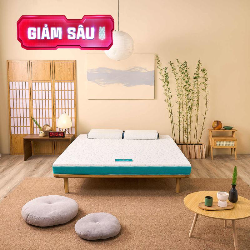 Nệm foam Nhật Bản Aeroflow Standard nâng đỡ cơ thể dày 12cm