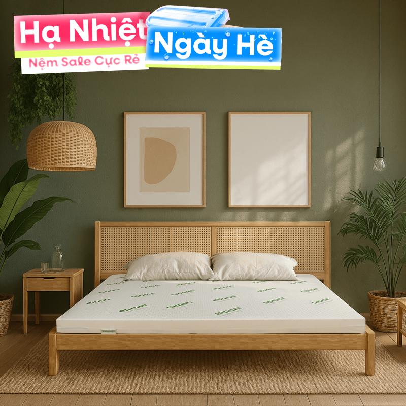 Nệm cao su thiên nhiên Gummi Classic thế hệ mới dày 5/10/15cm