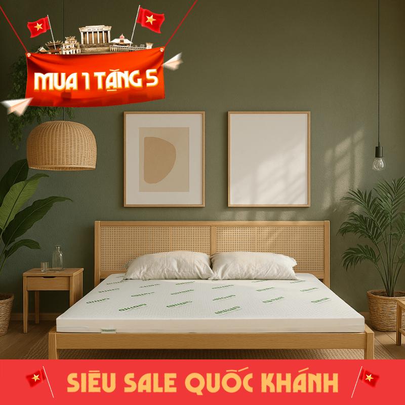 Nệm cao su thiên nhiên Gummi Classic thế hệ mới dày 5/10/15cm