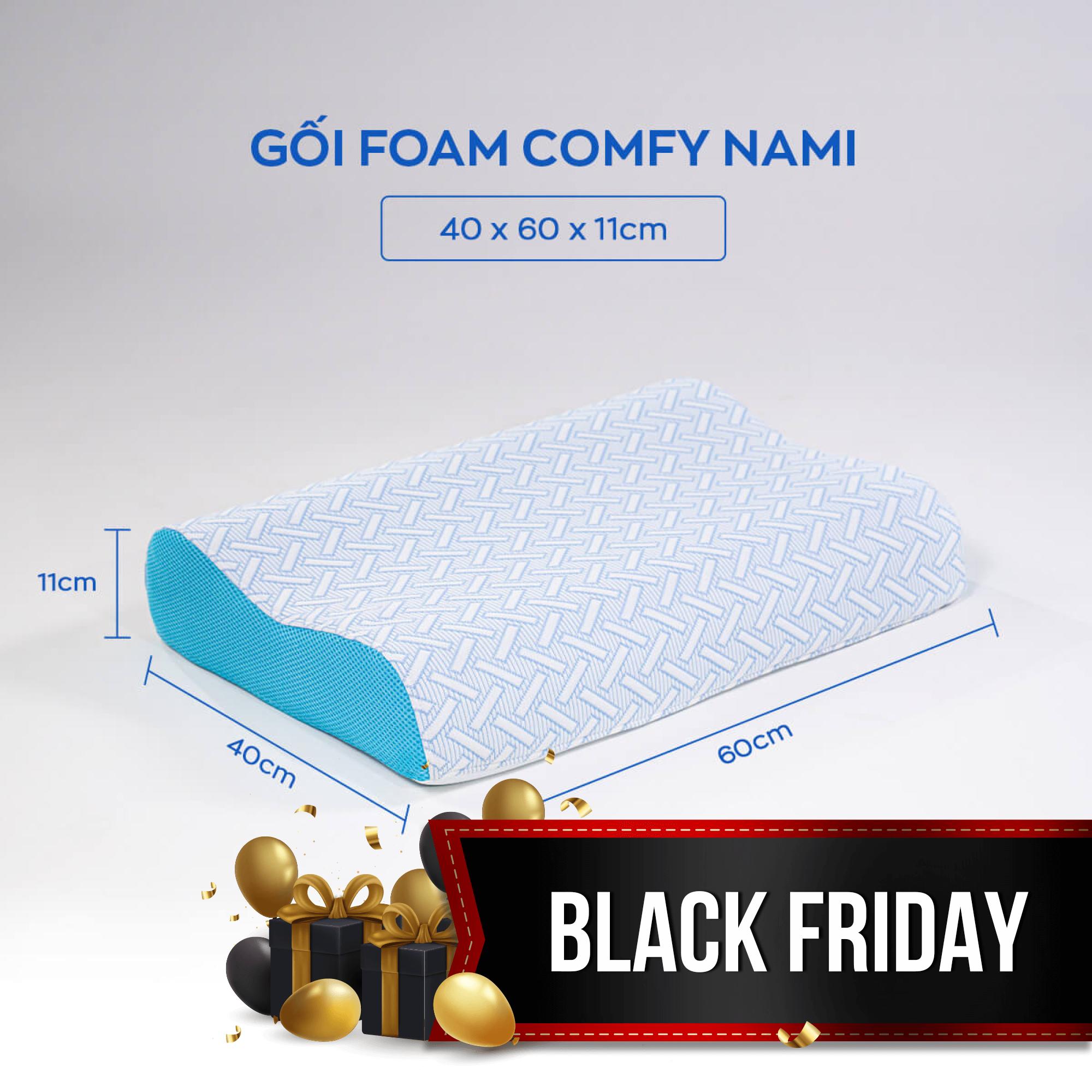 Gối foam Comfy Nami công thái học