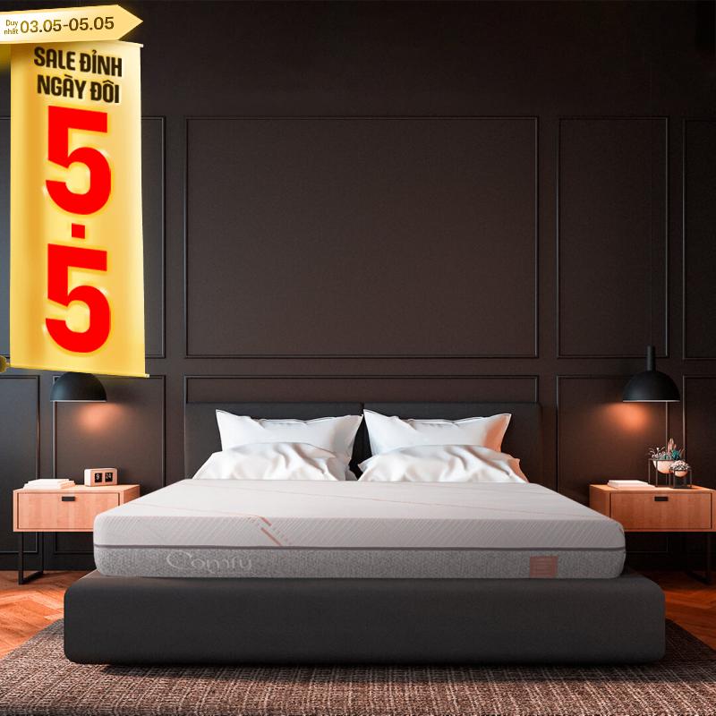 Nệm foam Comfy Lux 1.0 cao cấp kháng khuẩn kép dày 20cm