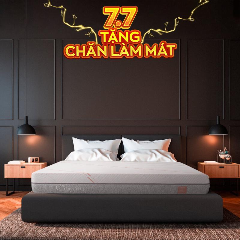 Nệm foam Comfy Lux 1.0 cao cấp kháng khuẩn kép dày 20cm