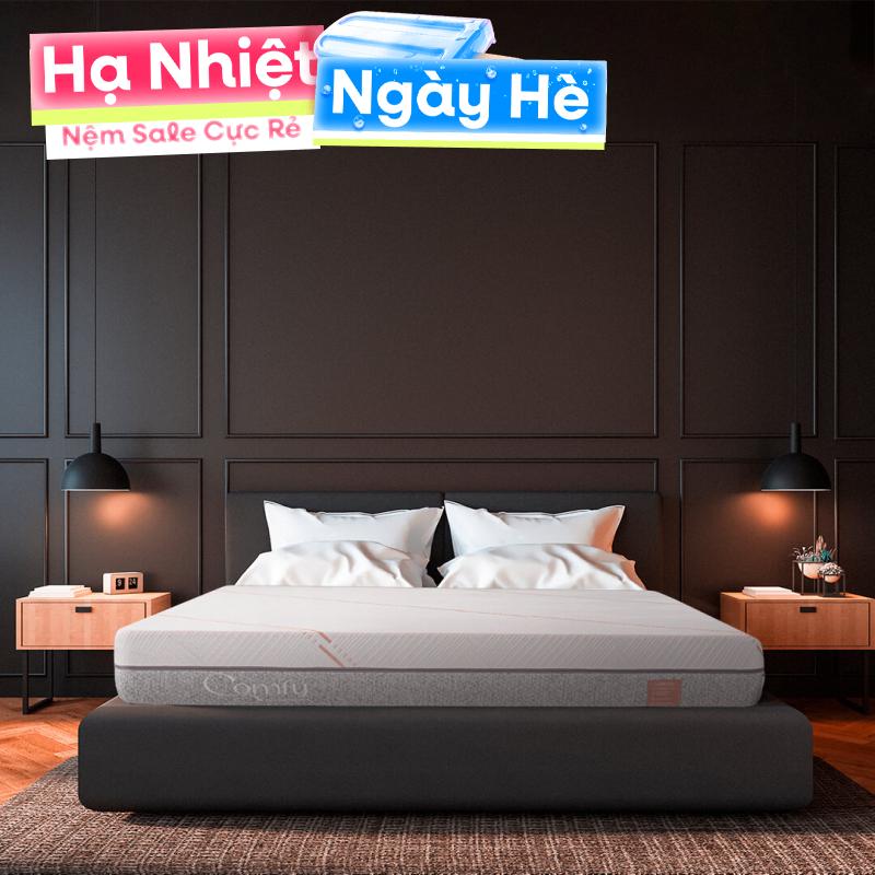 Nệm foam Comfy Lux 1.0 cao cấp kháng khuẩn kép dày 20cm