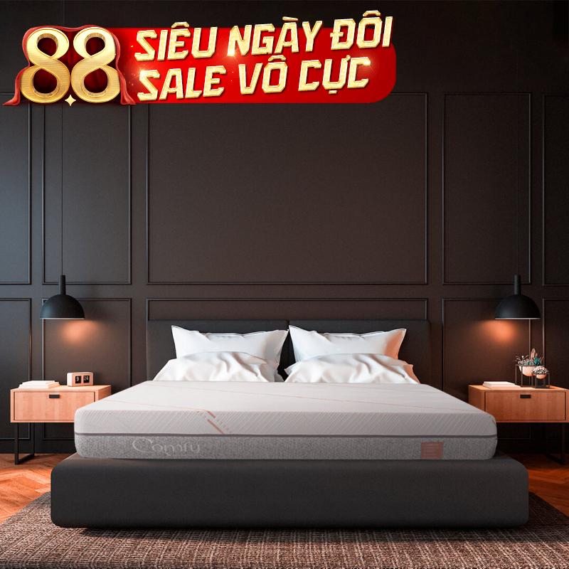 Nệm foam làm mát, kháng khuẩn nâng đỡ 5 vùng Comfy Lux 1.0