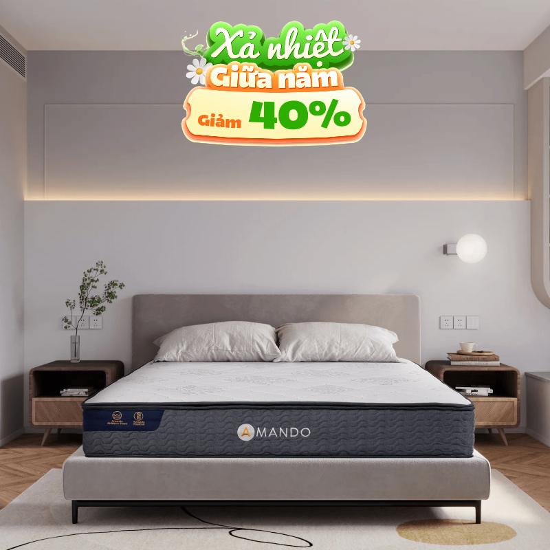 Nệm lò xo Amando Elite Original túi độc lập tiêu chuẩn khách sạn 5 sao dày 23cm