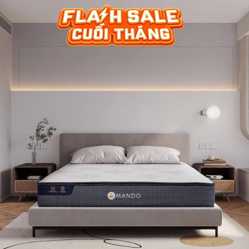 Nệm lò xo Amando Elite Original túi độc lập tiêu chuẩn khách sạn 5 sao dày 23cm