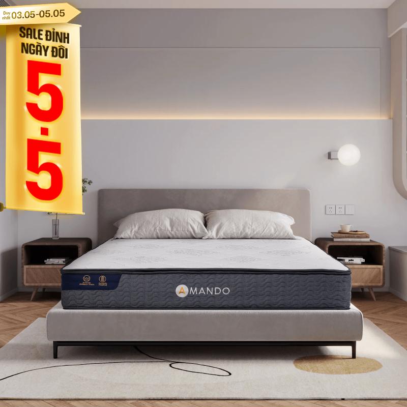 Nệm lò xo Amando Elite Original túi độc lập tiêu chuẩn khách sạn 5 sao dày 23cm