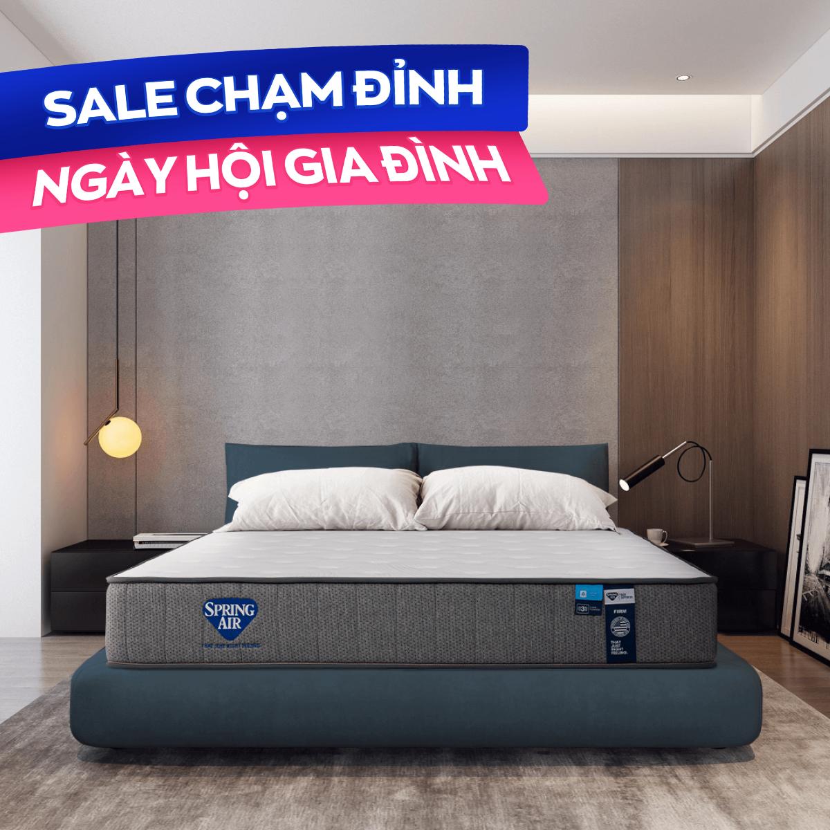 Nệm lò xo Spring Air Back Supporter Firm hỗ trợ nâng đỡ dày 25cm
