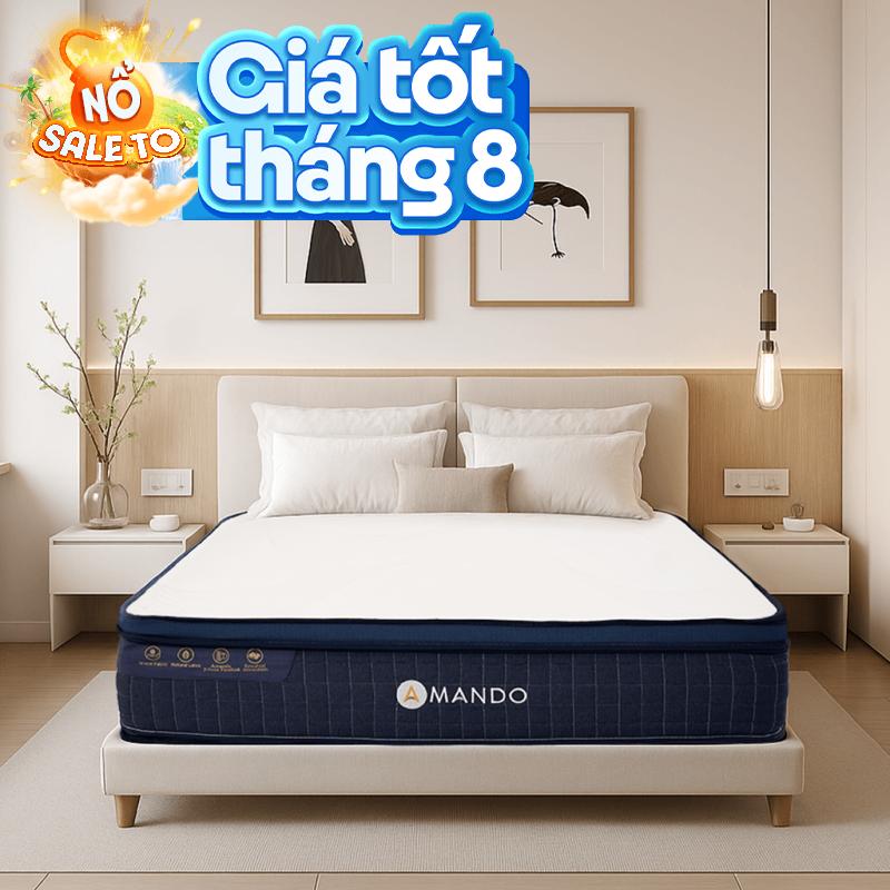 Nệm lò xo Amando Innovation 7 vùng linh hoạt dày 30cm