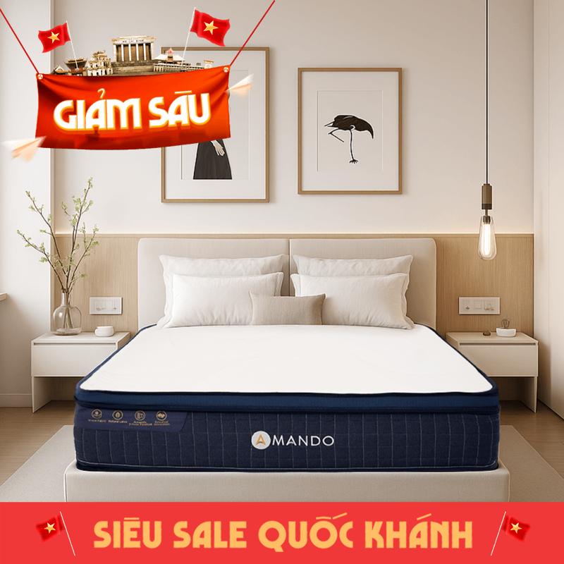 Nệm lò xo Amando Innovation 7 vùng linh hoạt dày 30cm
