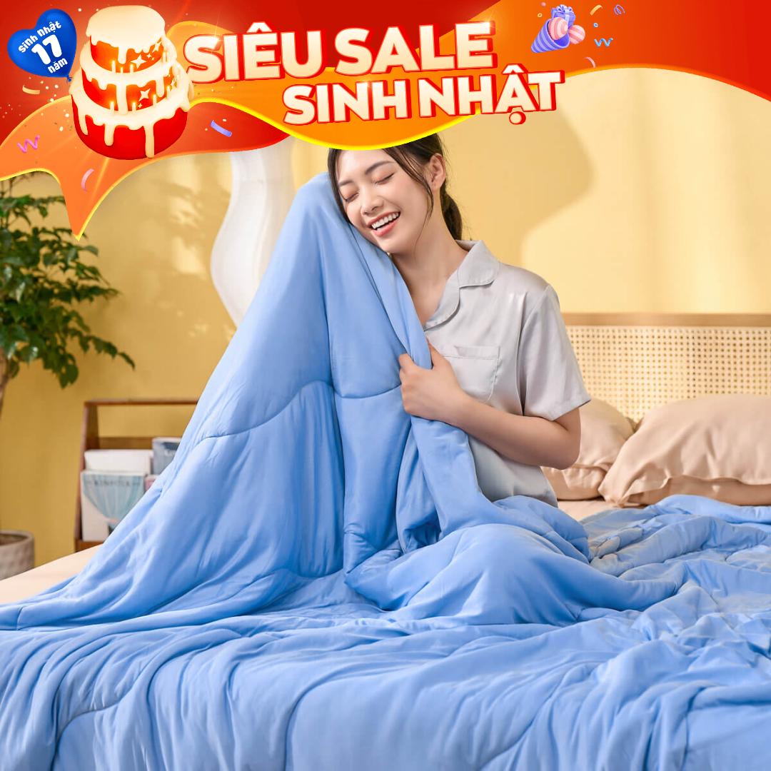 Chăn Amando Ice silk làm mát mỏng nhẹ