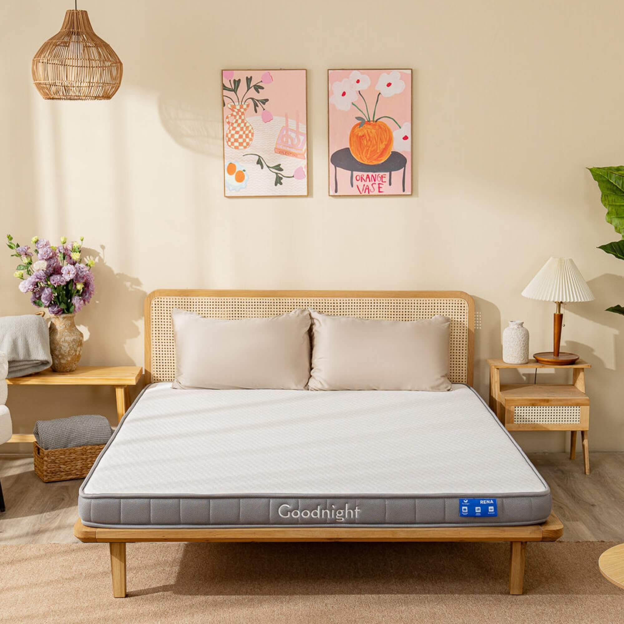 Nệm cao su đa tầng Goodnight Rena vững chắc, thông thoáng dày 10cm