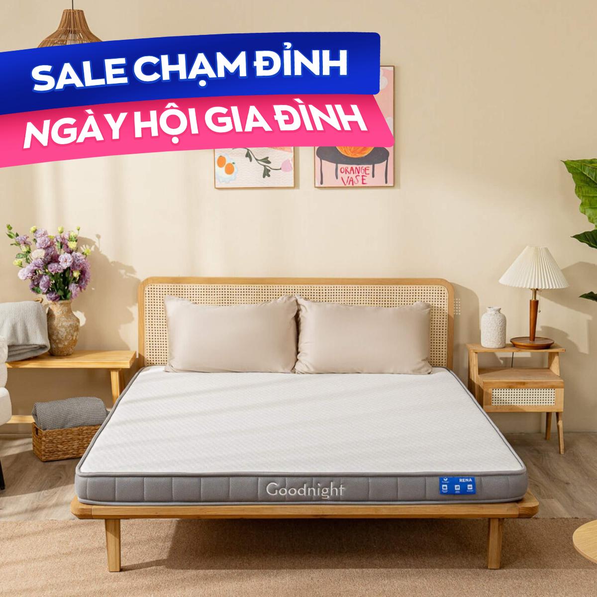 Nệm cao su đa tầng Goodnight Rena vững chắc, thông thoáng dày 10cm