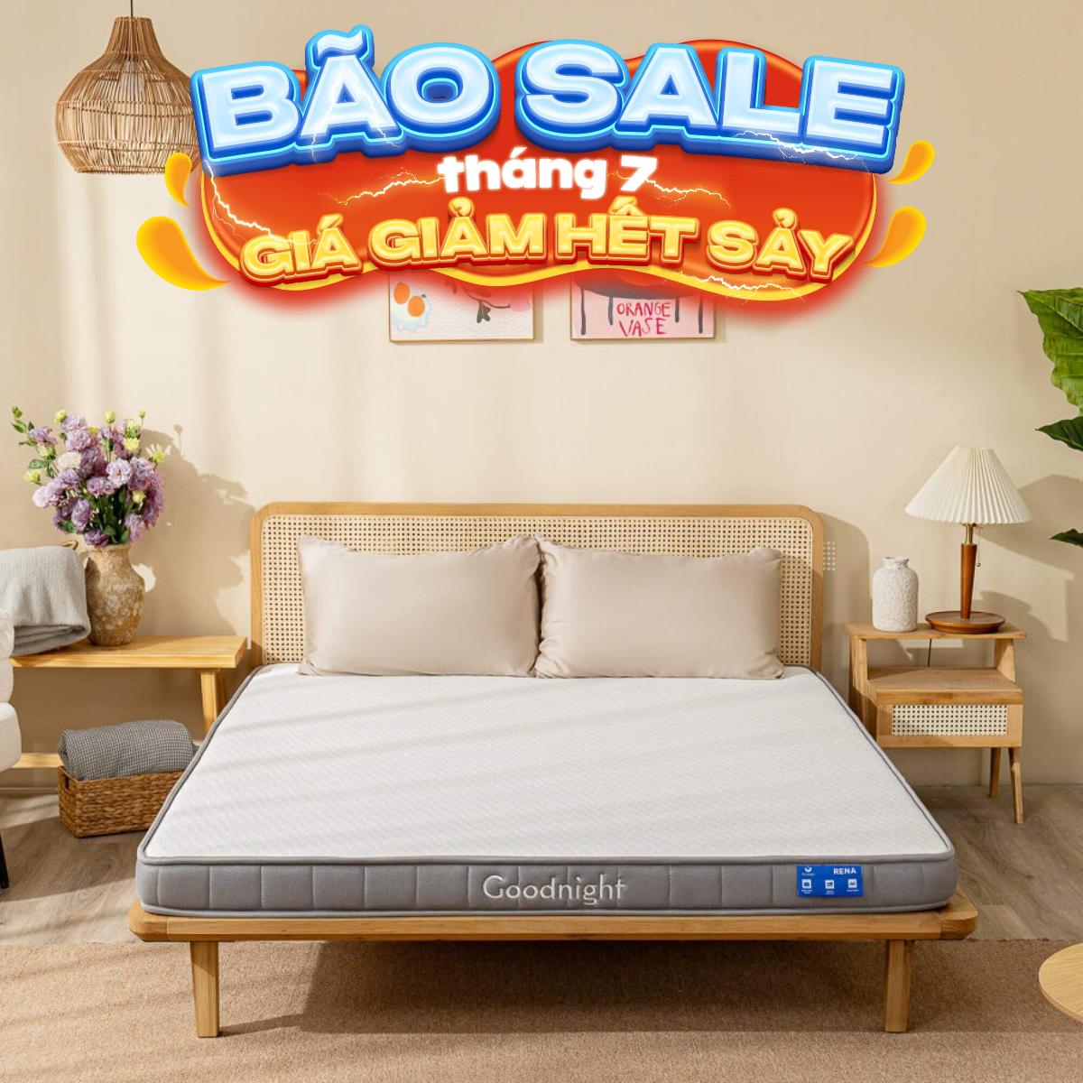 Nệm cao su đa tầng Goodnight Rena vững chắc, thông thoáng dày 10cm