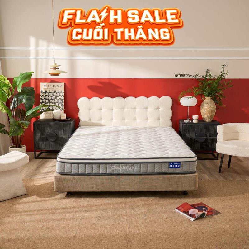 Nệm lò xo Goodnight Sleep Wave giảm tiếng ồn dày 20cm