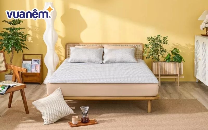 Chiếu điều hòa cao su Doona Aqua có đai chun hạn chế nhăn nhúm