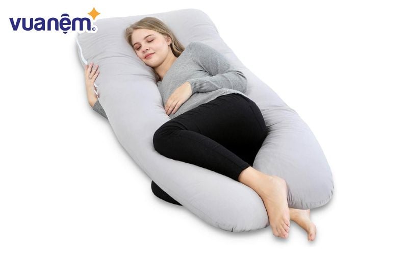 Rất nhiều chất liệu được dùng để sản xuất gối ôm cho bà bầu