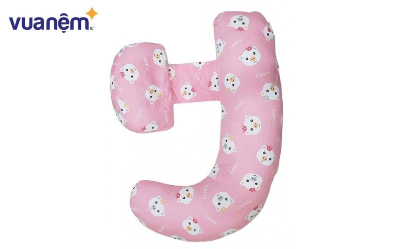 Biến thể của gối ôm chữ L, khi có thêm phần cánh bướm để tăng tính năng đỡ lưng