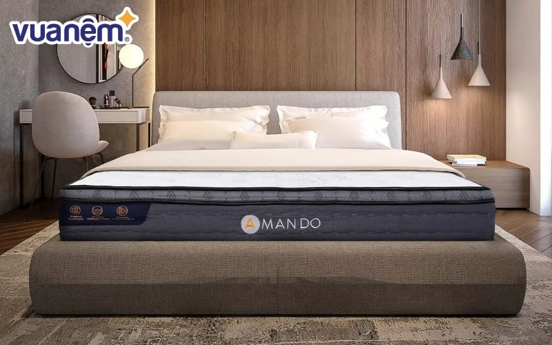 Nệm lò xo túi độc lập Amando Elite Plus nâng đỡ 3 vùng