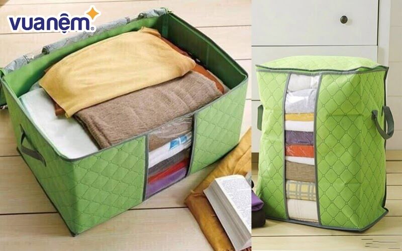 Bảo quản chăn ga trong túi đựng kín để chống ẩm mốc