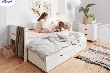 mẫu giường kéo 2 tầng đẹp