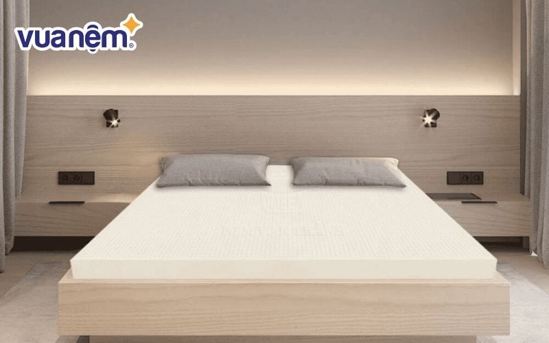 Nệm cao su Vạn Thành Standard có kết cấu đem lại sự thoáng khí