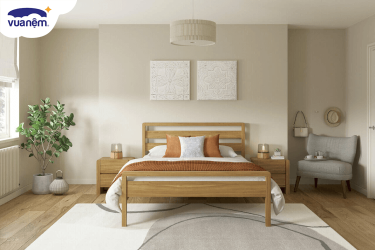 giường gỗ 1m4x2m