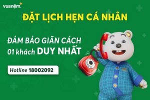 Chính sách đặt lịch hẹn cá nhân: Đảm bảo giãn cách – Một khách DUY NHẤT