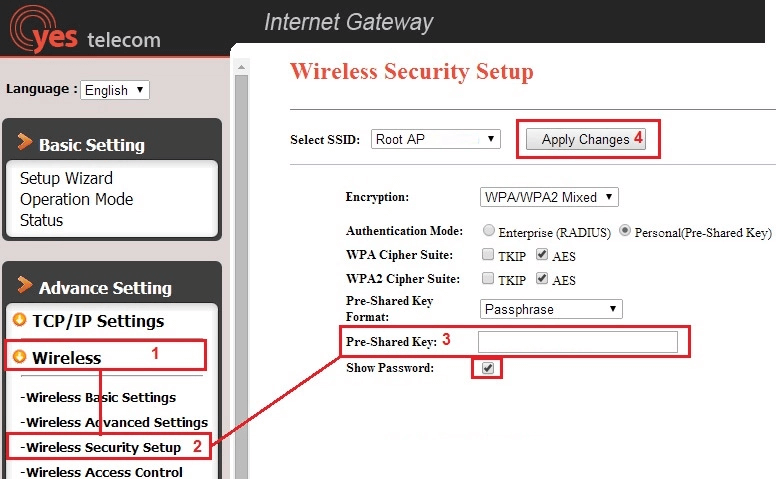 Cách đổi mật khẩu wifi VNPT Yes Telecom