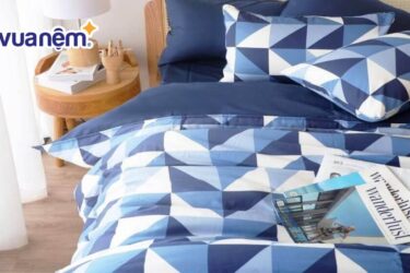 ga giường màu xanh nước biển