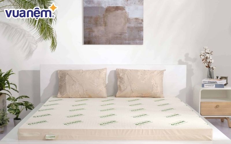 Sử dụng nệm làm mát như nệm cao su Gummi giúp nằm nệm không bị nóng