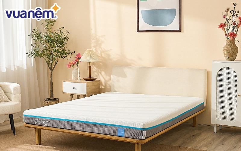Sử dụng nệm làm mát như nệm foam iComfy Coolax giúp nằm nệm không bị nóng