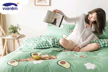chăn ga gối đệm hình quả bơ