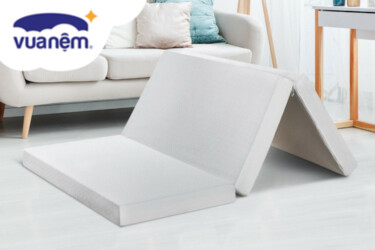 nệm cao su gấp 3 liên á