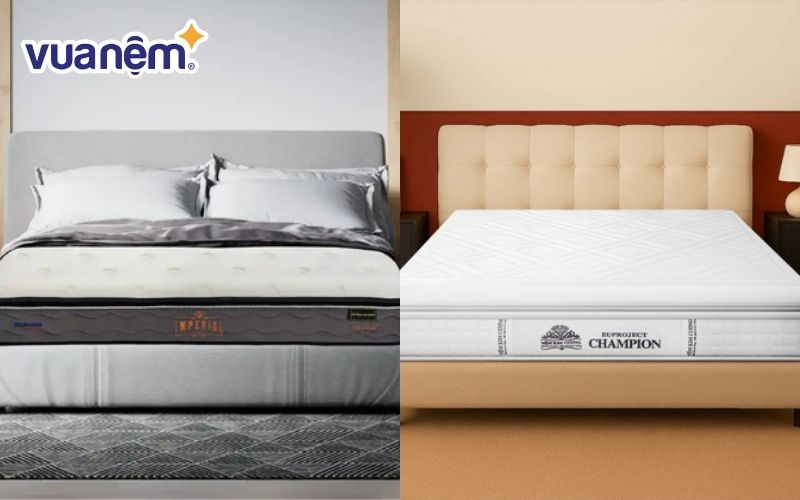 Nệm Dunlopillo và nệm Kim Cương nên mua nệm nào?