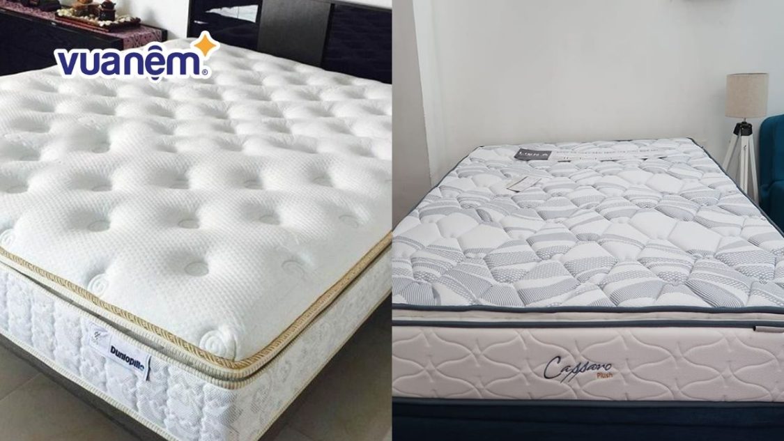 so sánh nệm dunlopillo và nệm liên á