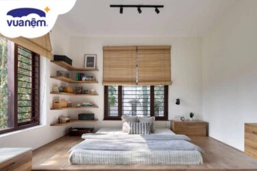 chọn nệm cho phòng ngủ tối giản