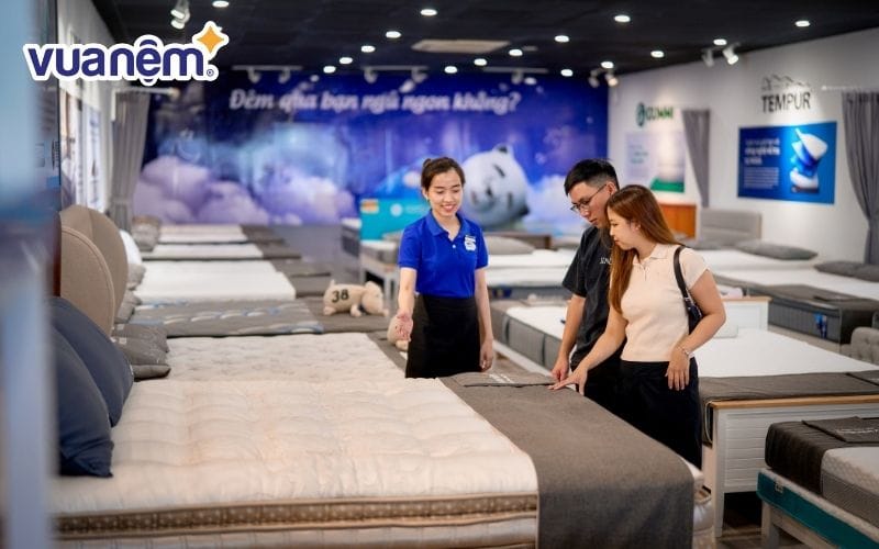Mua nệm tại Vua Nệm để được đội ngũ tư vấn chăm sóc kỹ lưỡng
