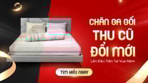 Khoan vứt chăn ga cũ đi, vì Vua Nệm lần đầu tiên thu cũ đổi mới chăn ga gối