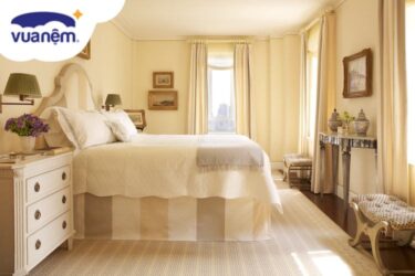 chọn màu chăn ga gối hợp với tường sơn nhà