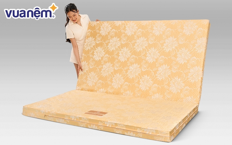 Nệm bông ép Wonjun Pure Carbon gấp 2