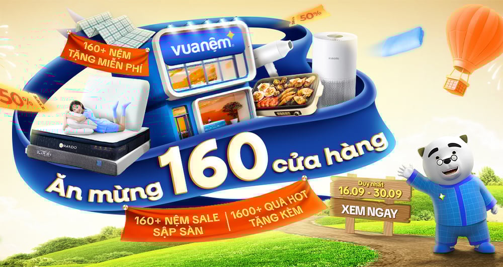 Sale ăn mừng 160 cửa hàng