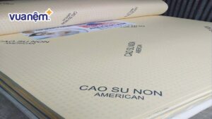 Bảng giá nệm cao su non American 1m2, 1m4, 1m6, 1m8 năm 2025