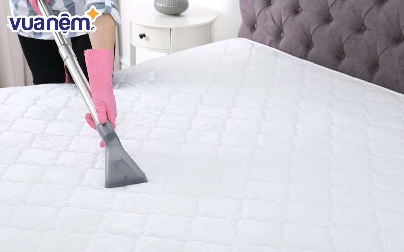 Hút bụi nệm định kỳ để bảo quản