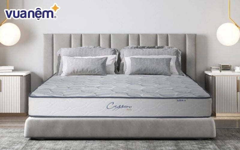 Đệm lò xo 1m Liên Á Cassaro Firm sở hữu bộ lò xo liên kết