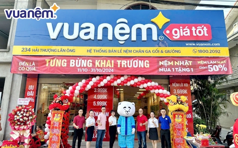 Vua Nệm có địa chỉ tại Hải Thượng Lãn Ông, TP Hà Tĩnh