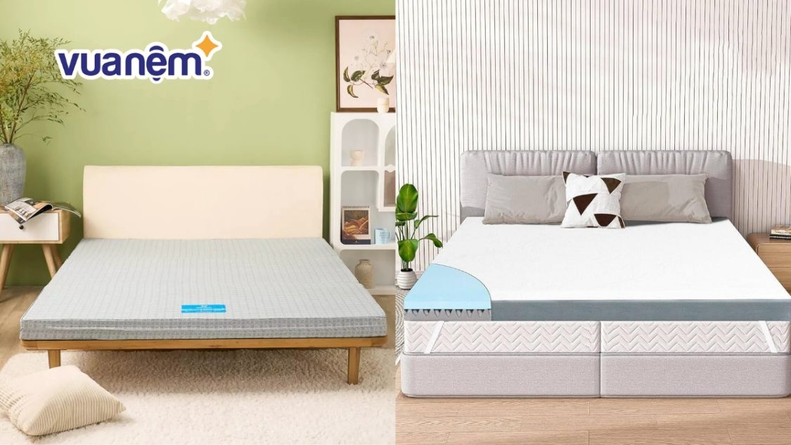 So sánh nệm bông ép và nệm mút: Nên mua loại nệm nào?