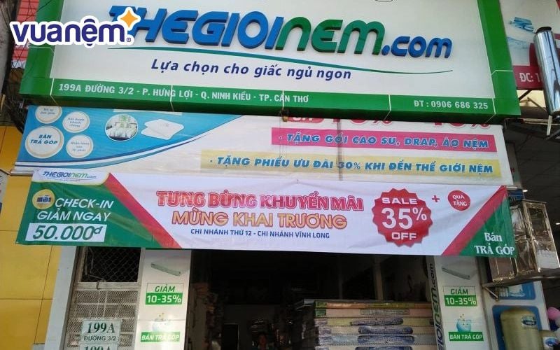 Thế Giới Nệm - Địa chỉ mua nệm cao su non ở Cần Thơ