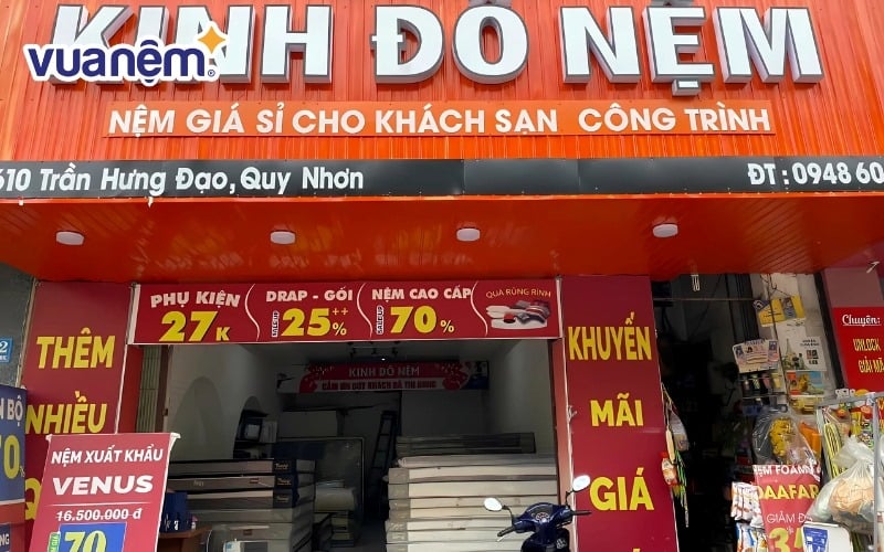 Kinh Đô Nệm có một cửa hàng phân phối tại Quy Nhơn